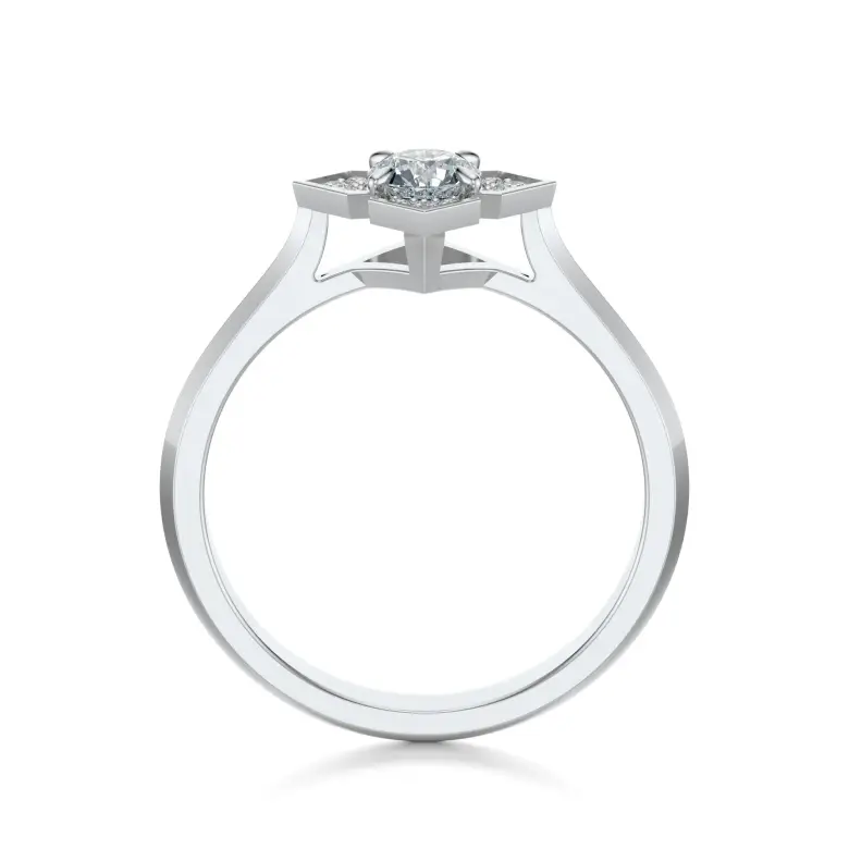 Pierścionek białe złoto z diamentami AJPZ_136